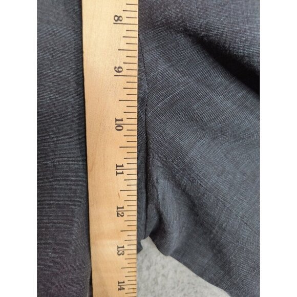 Lafayette 148 Pants Women 8 Regular Hi Rise Wide Leg Gray Wool Cotton Stretch - Picture 5 of 10